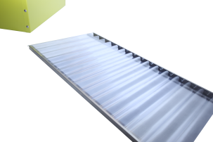 Serre avec plaques ondulées en PVC