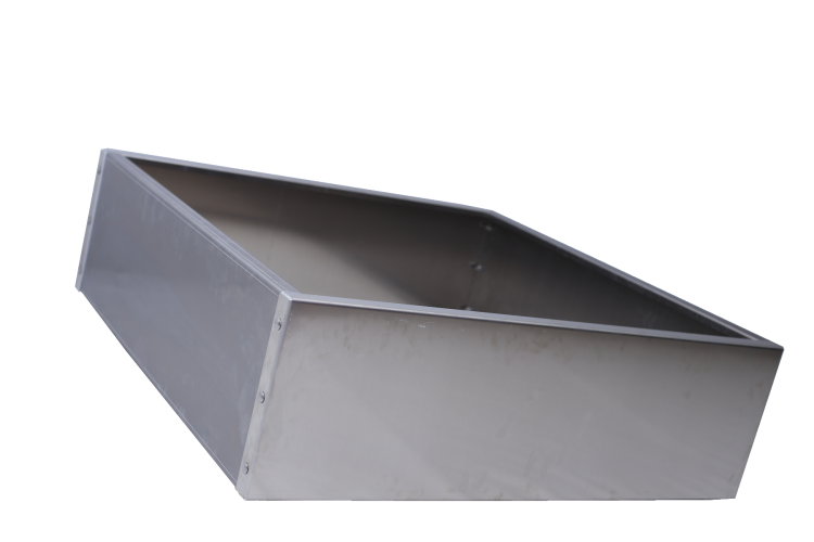 Bac carré en alu - Taille haute - H.520
